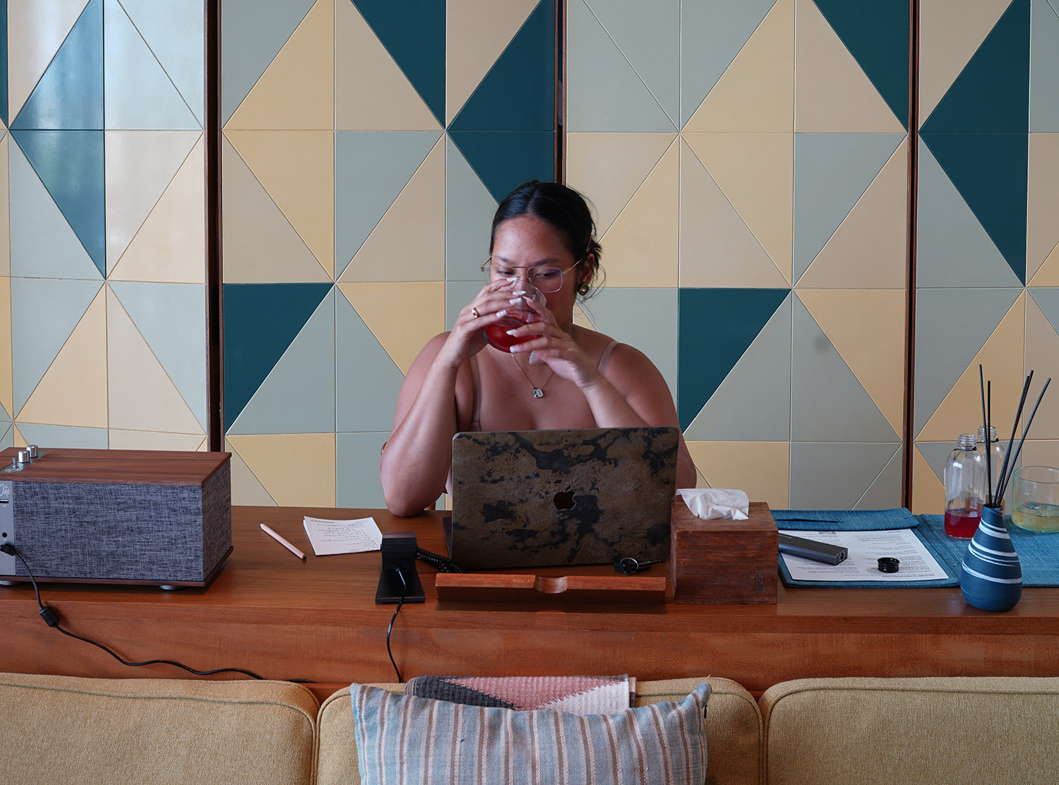 Desa Potato Head Tried making my own in-room cocktail 