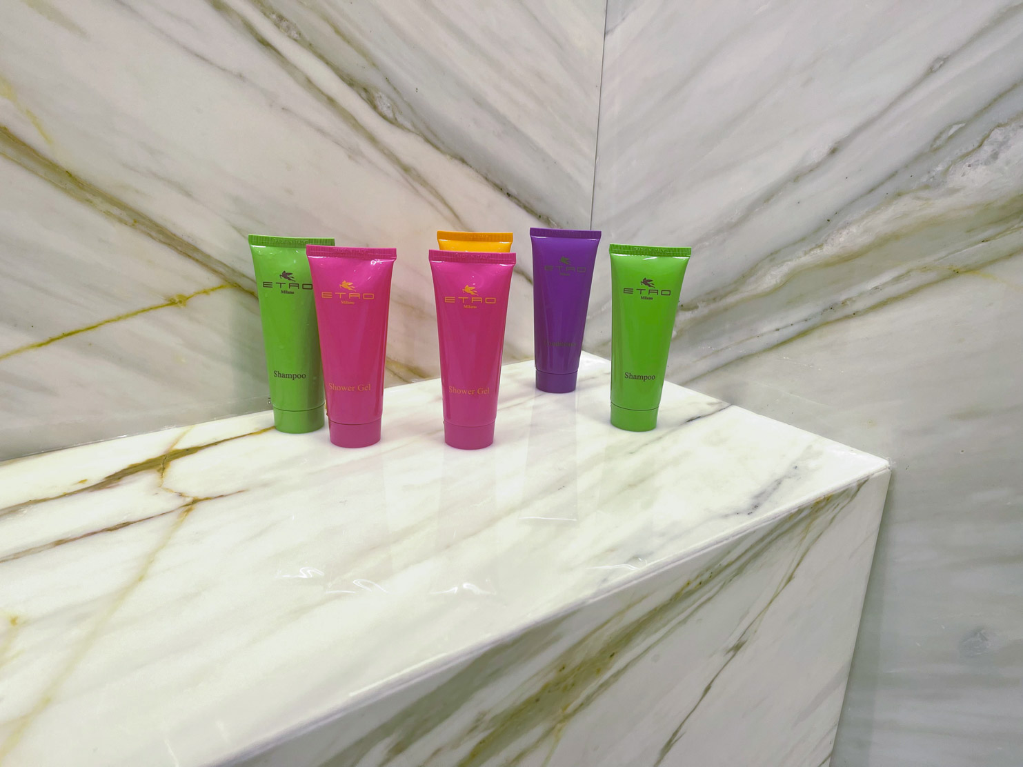 The First Musica Etro amenities— which smell and feel as delicious as they look. But, I would love to one day see them in full-size refillable bottles to help reduce plastic waste