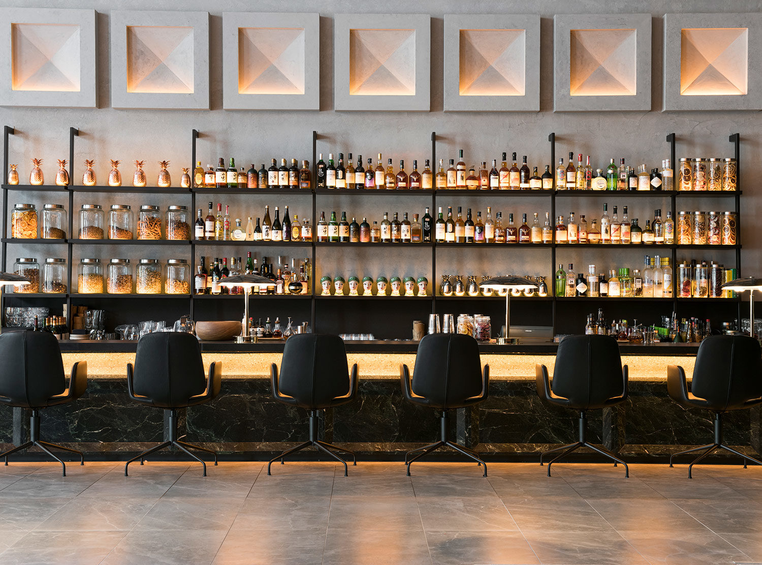Warehouse Hotel Also hosts a swanky bar to grab a quick drink 