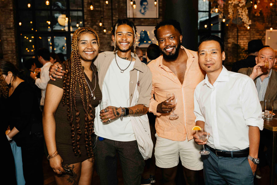 The Wythe Hotel Turns 10! Joshua Edwards and his sister, Tyrone Martin and Samphel Dhonden 