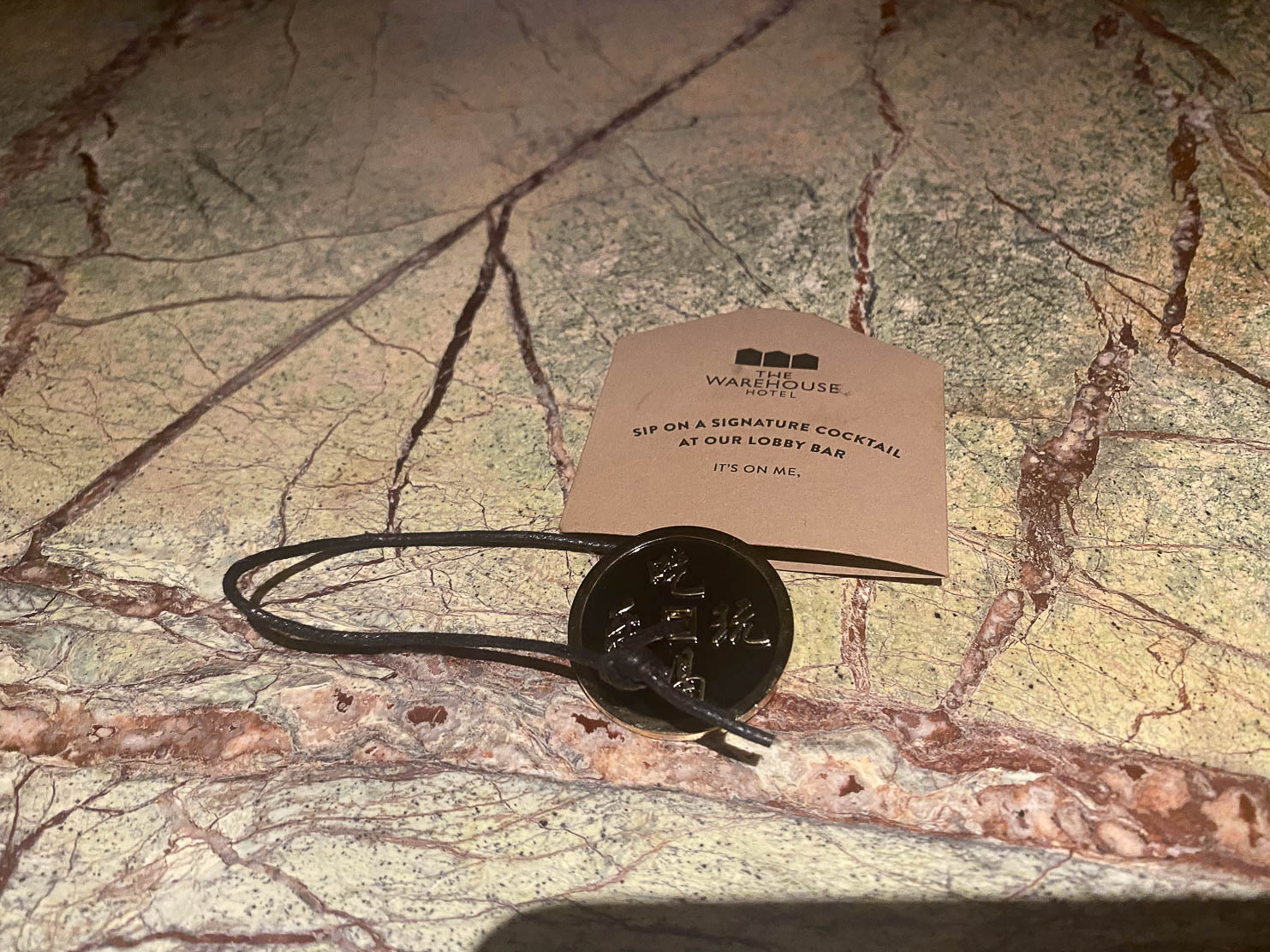 Warehouse Hotel Unique trinkets, like this old coin that gets you a free cocktail, add to making the experience memorable