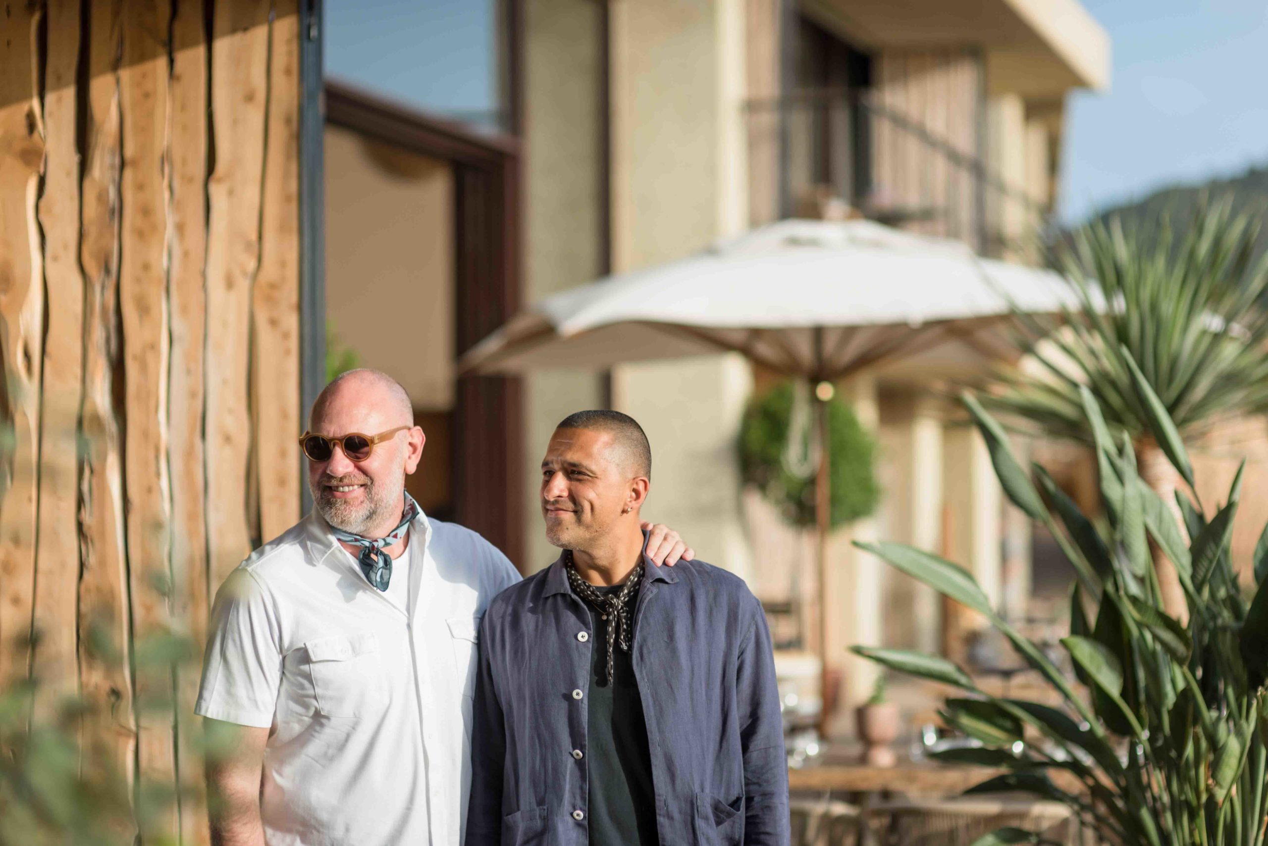 David Leppan and the Beach Caves at Six Senses creative director and A Hotel Life founder Ben Pundole