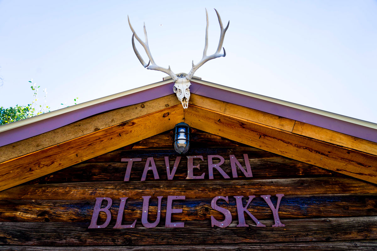 The Lodge at Blue Sky If you're visiting with a group, you can set up the remote, mountaintop tavern for some fun whiskey times