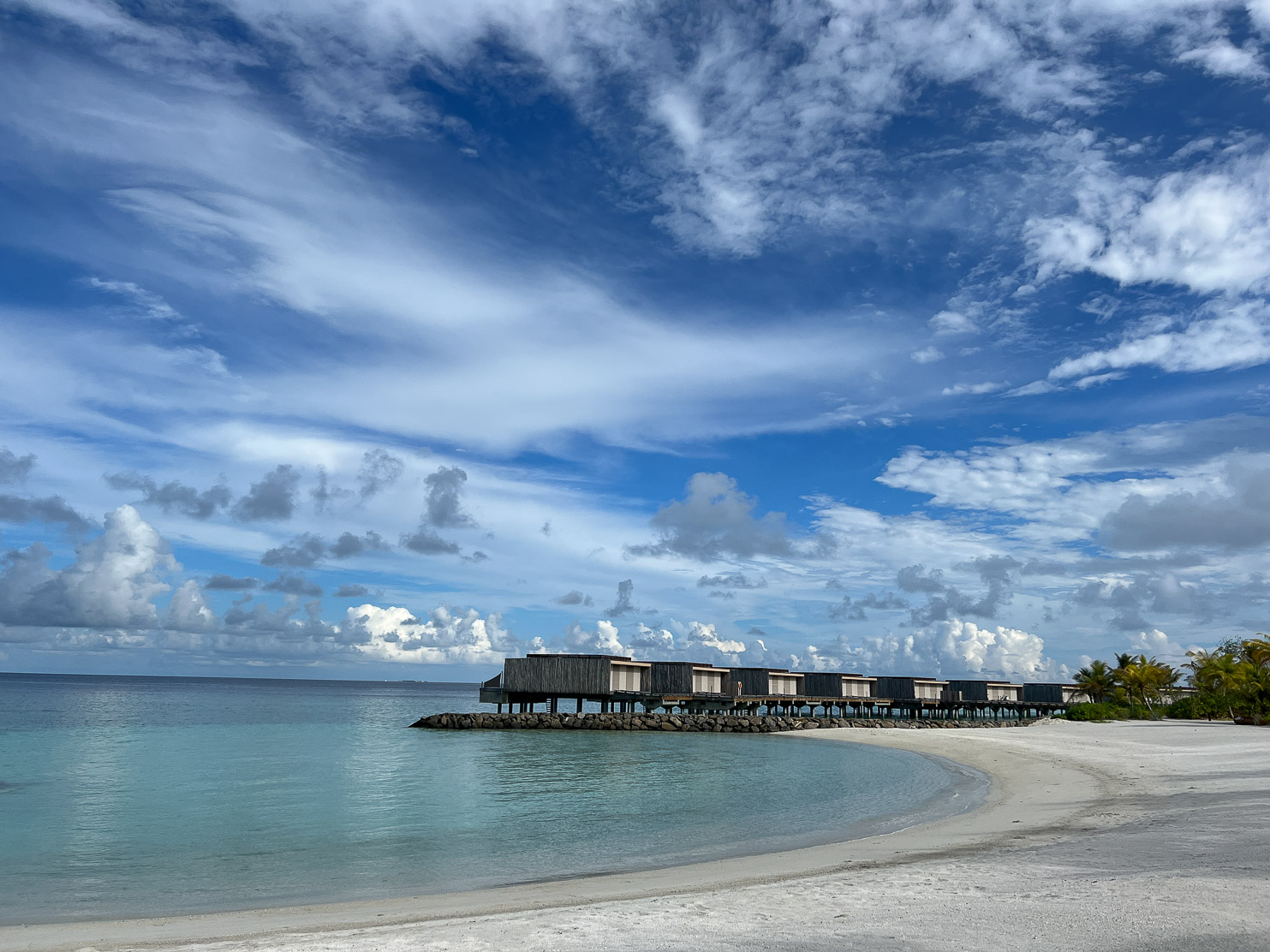 Patina Maldives, Fari Islands Overwater bungalows. You immediately think of the Maldives, right?