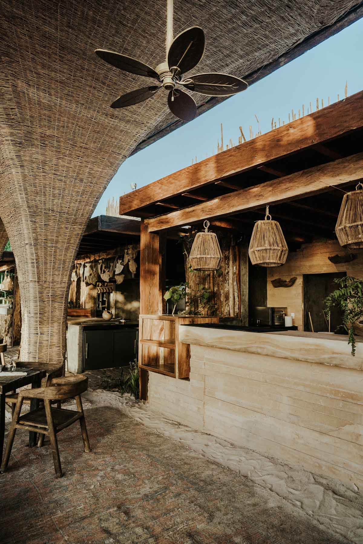 The beach club at Nômade Holbox