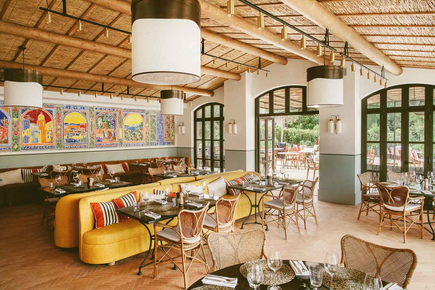 Lou Pinet Obsessed with the retro-bohemian restaurant design