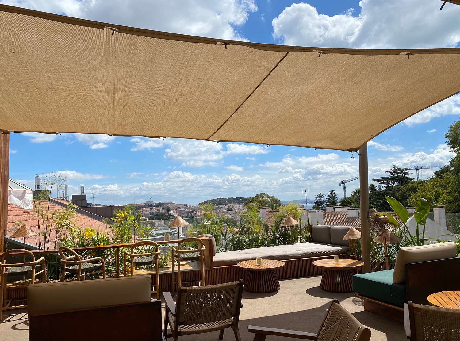 The Vintage Lisbon View from the rooftop bar is something special