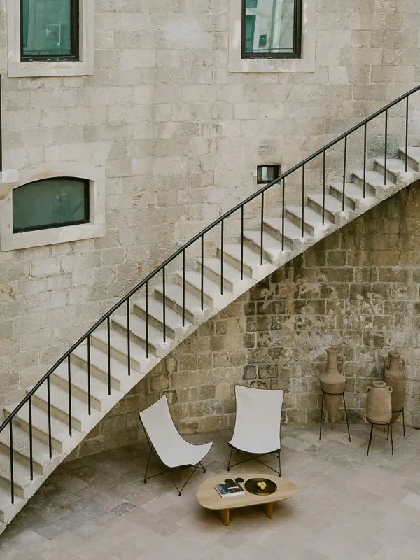 The courtyard at the 19th century abandoned fortress