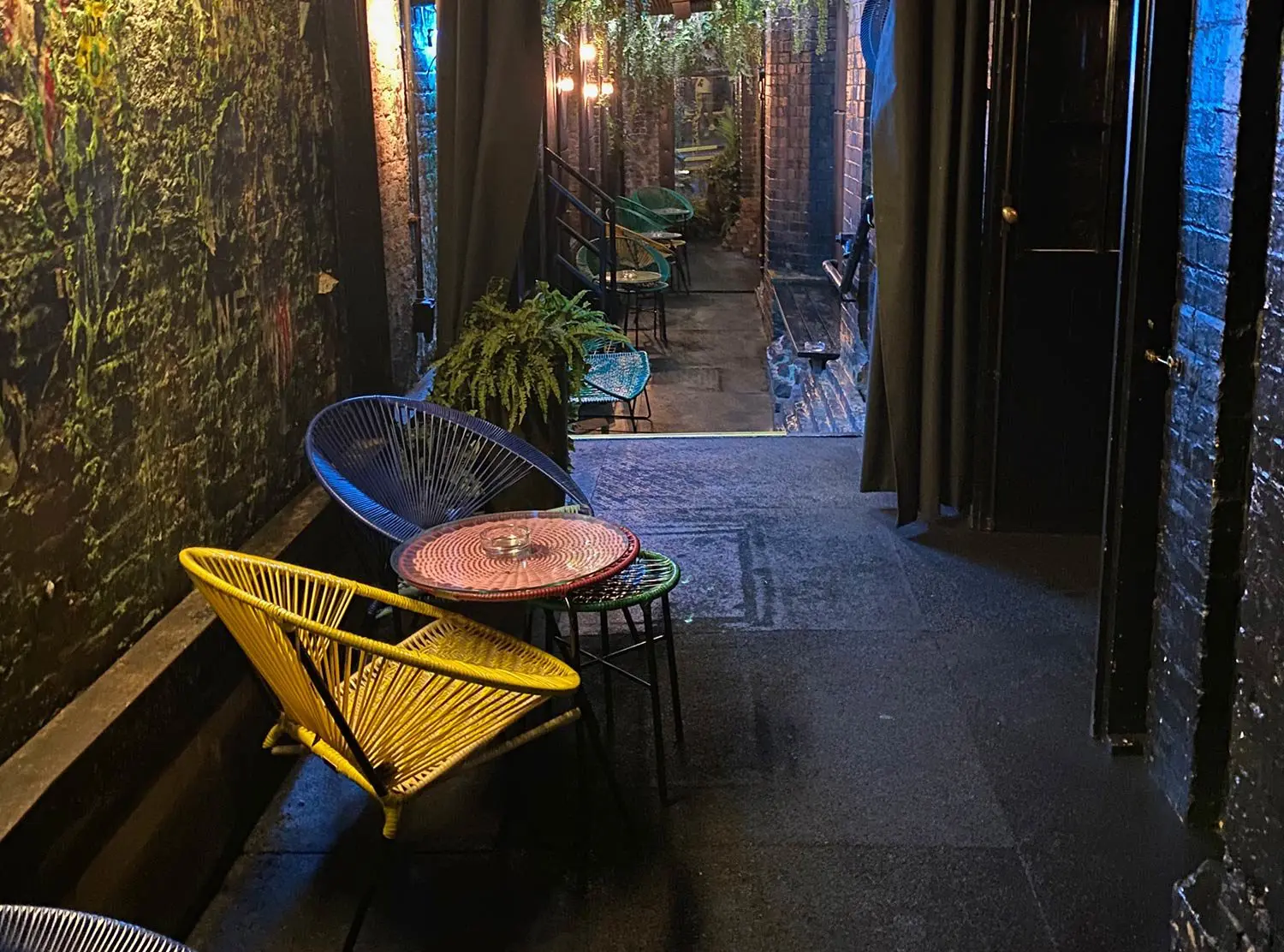 Chiltern Firehouse Secret smoking area. At night this is where we always ended up hanging out for hours. You have to walk through the downstairs bathrooms to find it