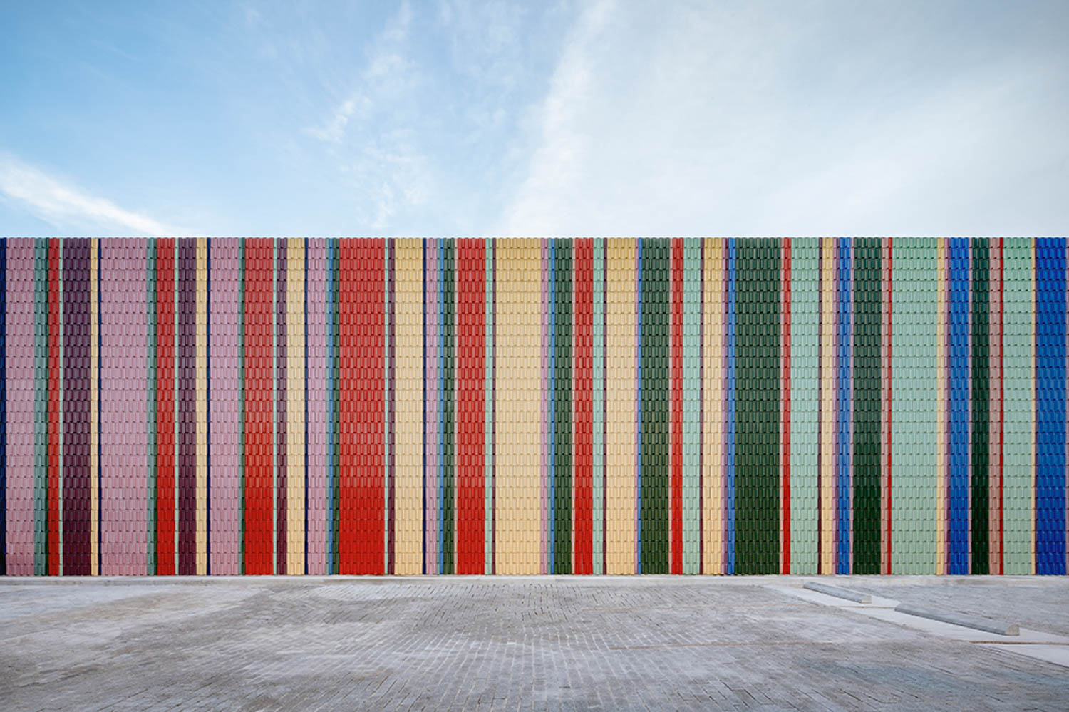 Danish artist group SUPERFLEX was commissioned to reimagine the façade of ARCA Wynwood’s showroom, a site of ongoing artistic collaboration