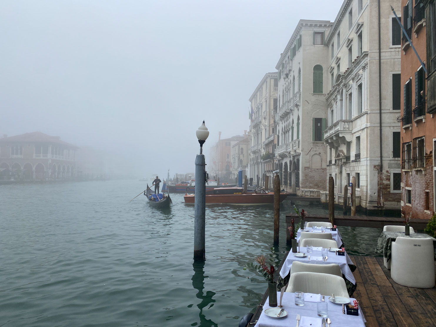 The Venice Venice Hotel And here she is: The poetic Venetian fog, courtesy of a visit in cool season 