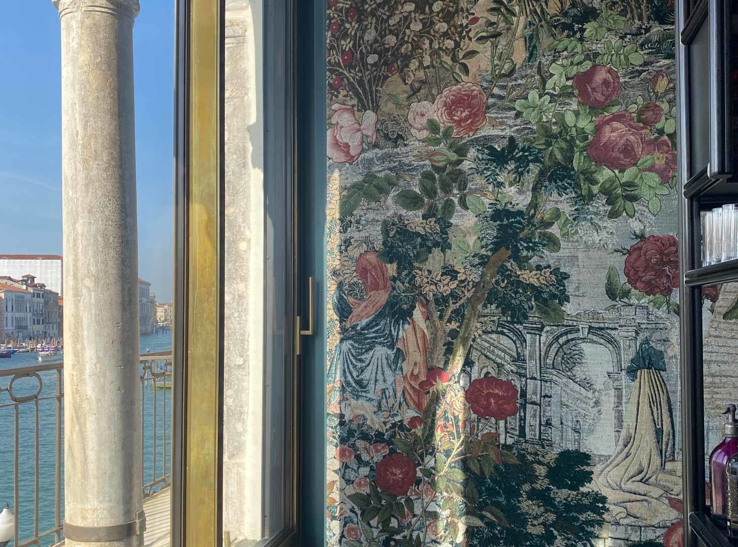 The Venice Venice Hotel Beauty everywhere: This tapestry at The Venice Bitter Bar is stunning. Just like many of the other art and design features of the hotel, the level of mastery pays homage to Venice's historical craftsmanship excellence with a fresh and contemporary twist
