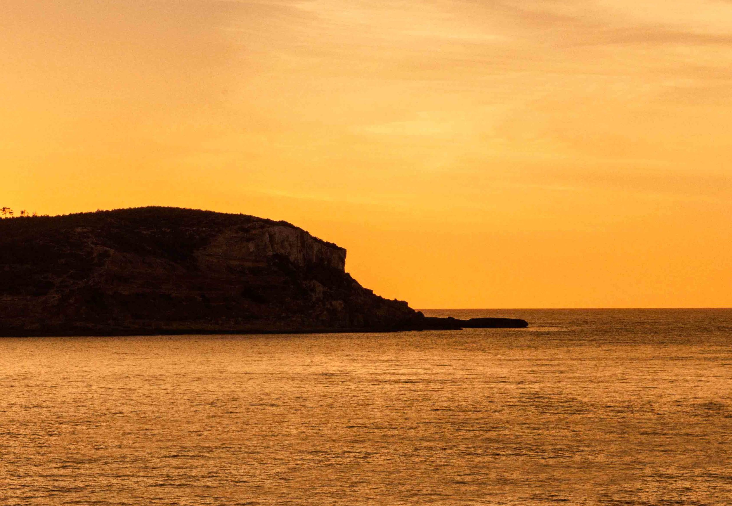 Sunset over Xarraca Bay at Six Senses Ibiza