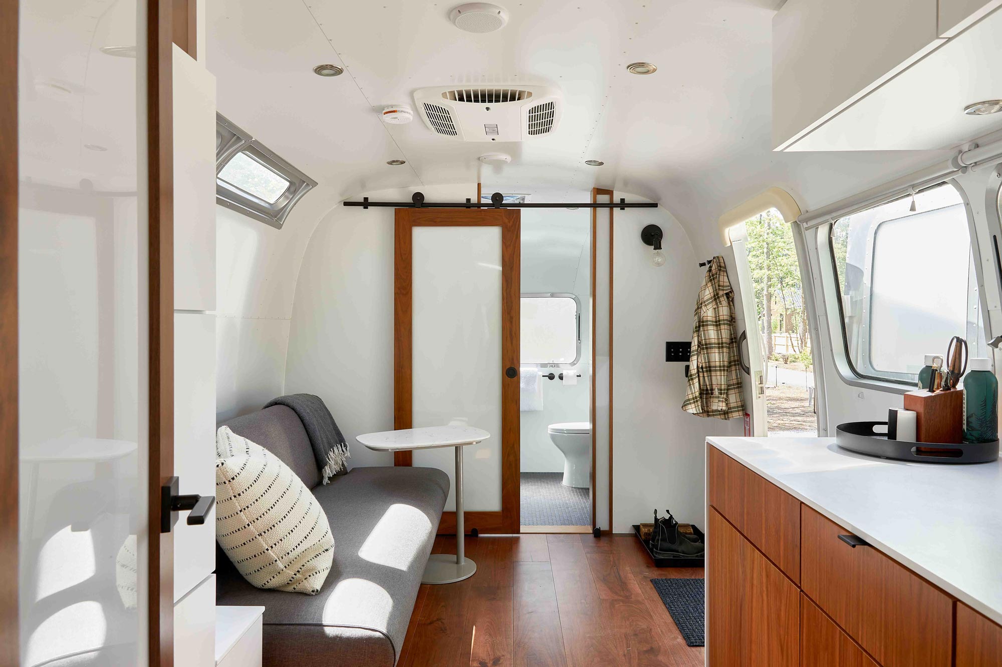 One of 65 Airstreams available to be booked at AutoCamp