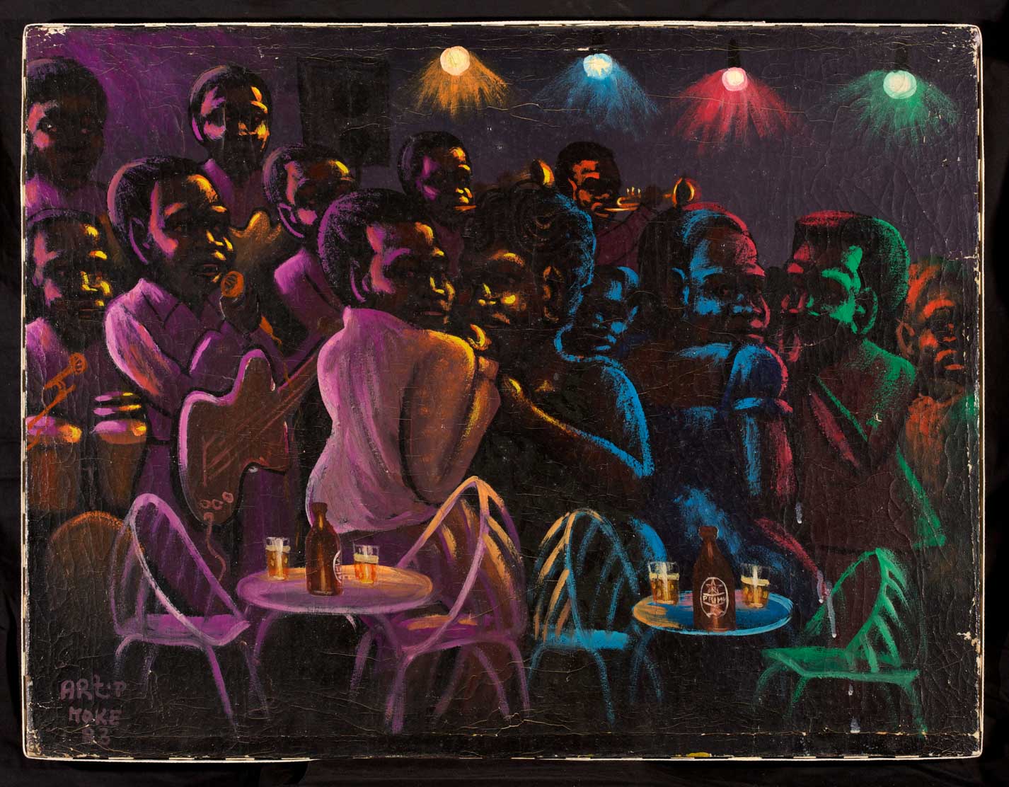 Art & Opulence at The Zeitz MOCAA Gala in Cape Town Moké ‘Kin oyé ou Couloir Madiokoko à Matonge’ (1983) Oil on canvas. Image courtesy of MAGNIN-A Gallery