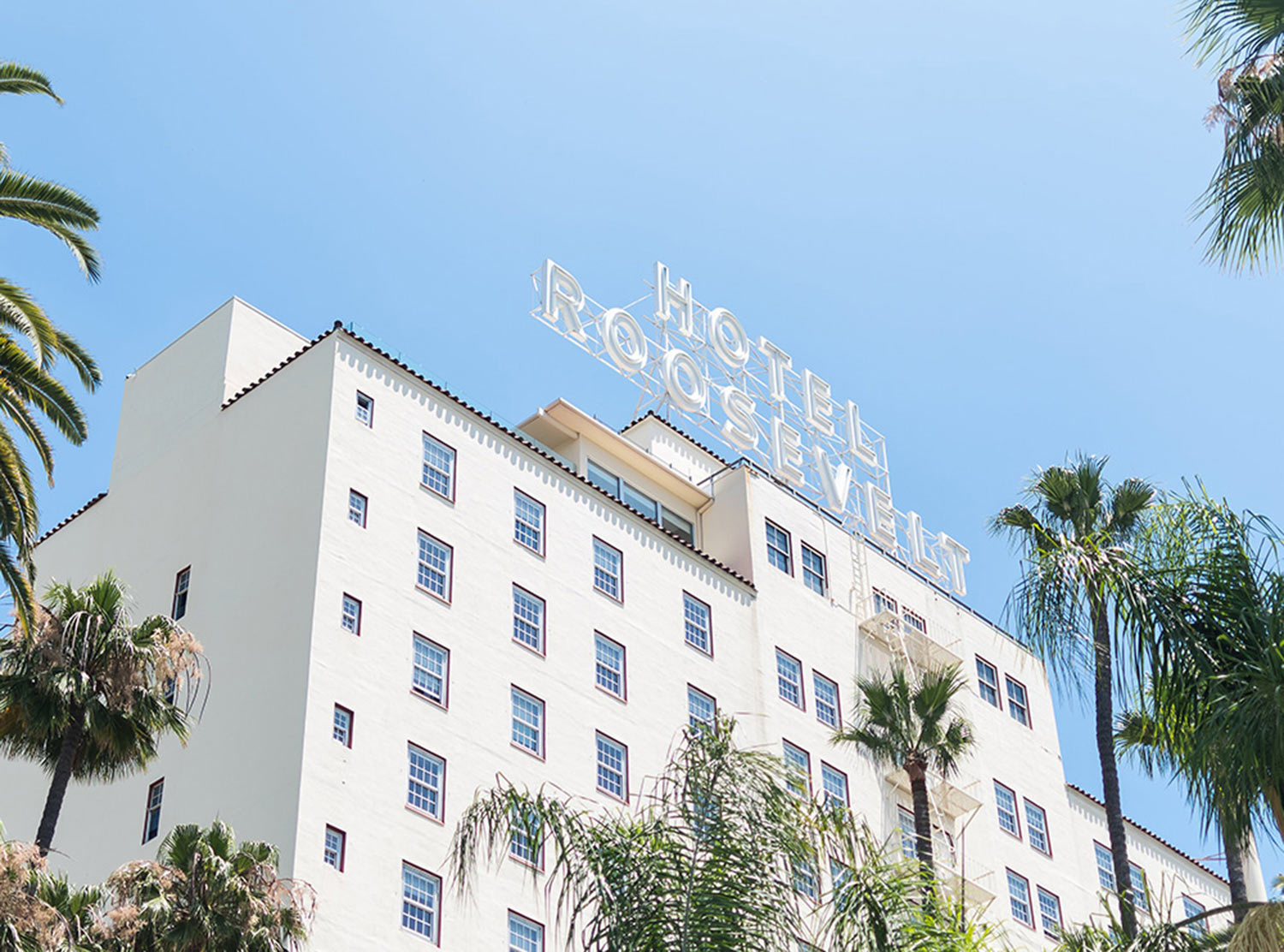 The Roosevelt stands on the iconic Hollywood Bvld
