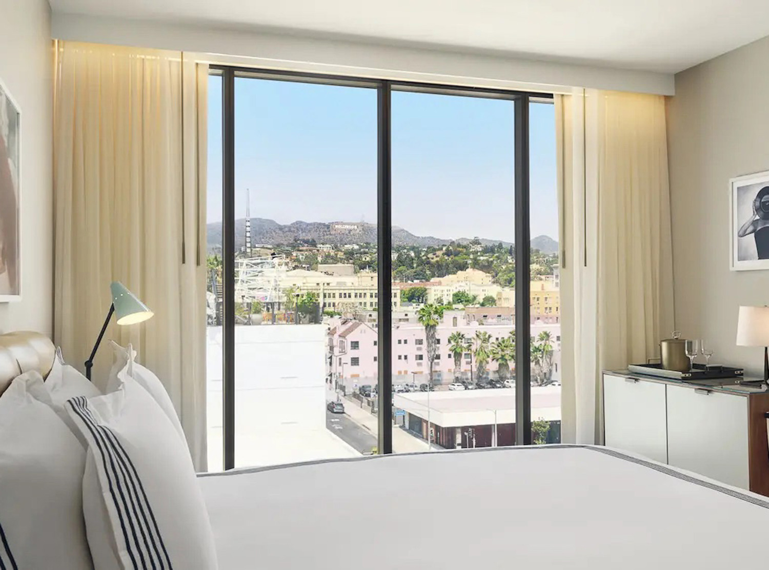Rooms at the Thompson Hollywood come with unbeatable views