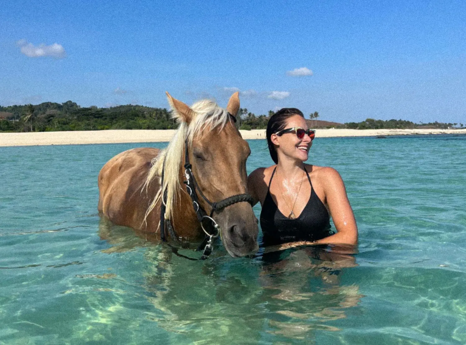 The Sanubari Swimming bareback with Odessa, The Sanubari's horse, was a dream