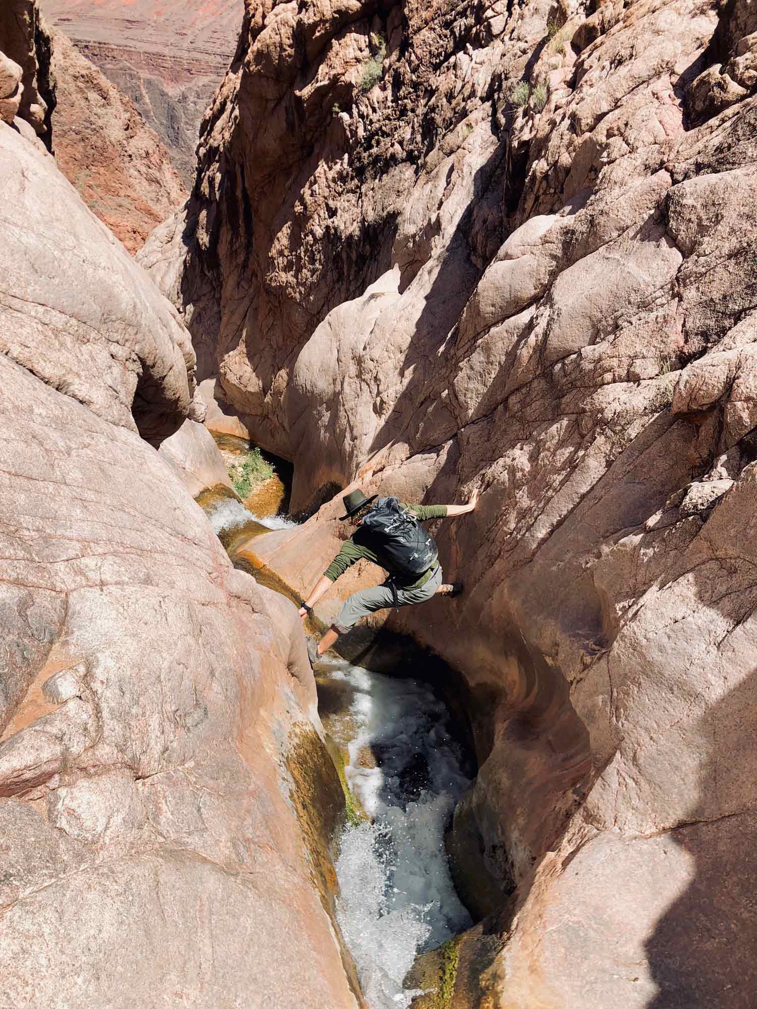 Nicolo adventuring in the Grand Canyon