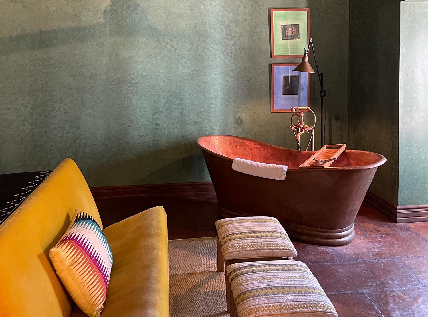El Fenn The bathrooms are conceived with as much commitment to color and care as the rooms 