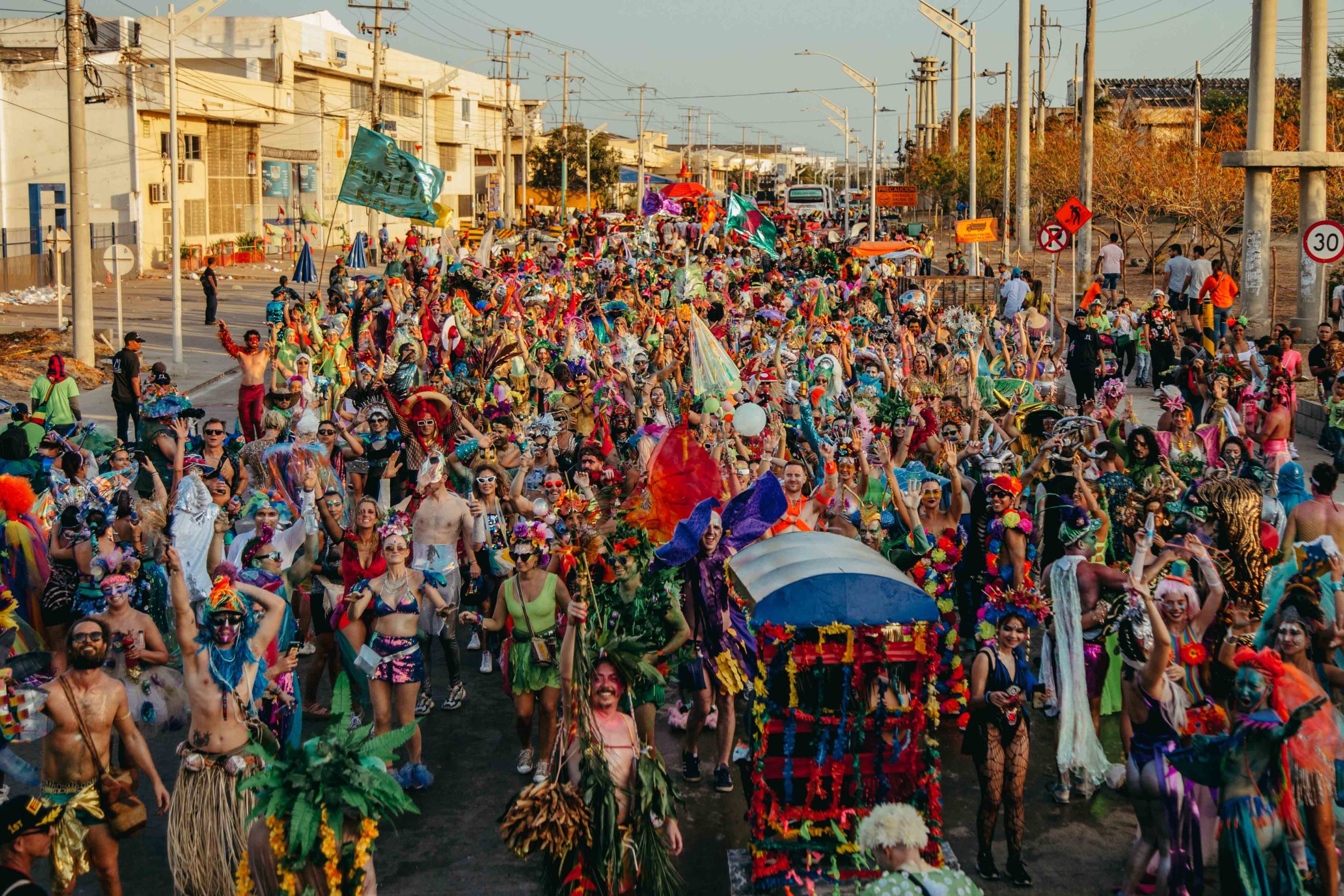 La Puntica No Ma' collective at the parade