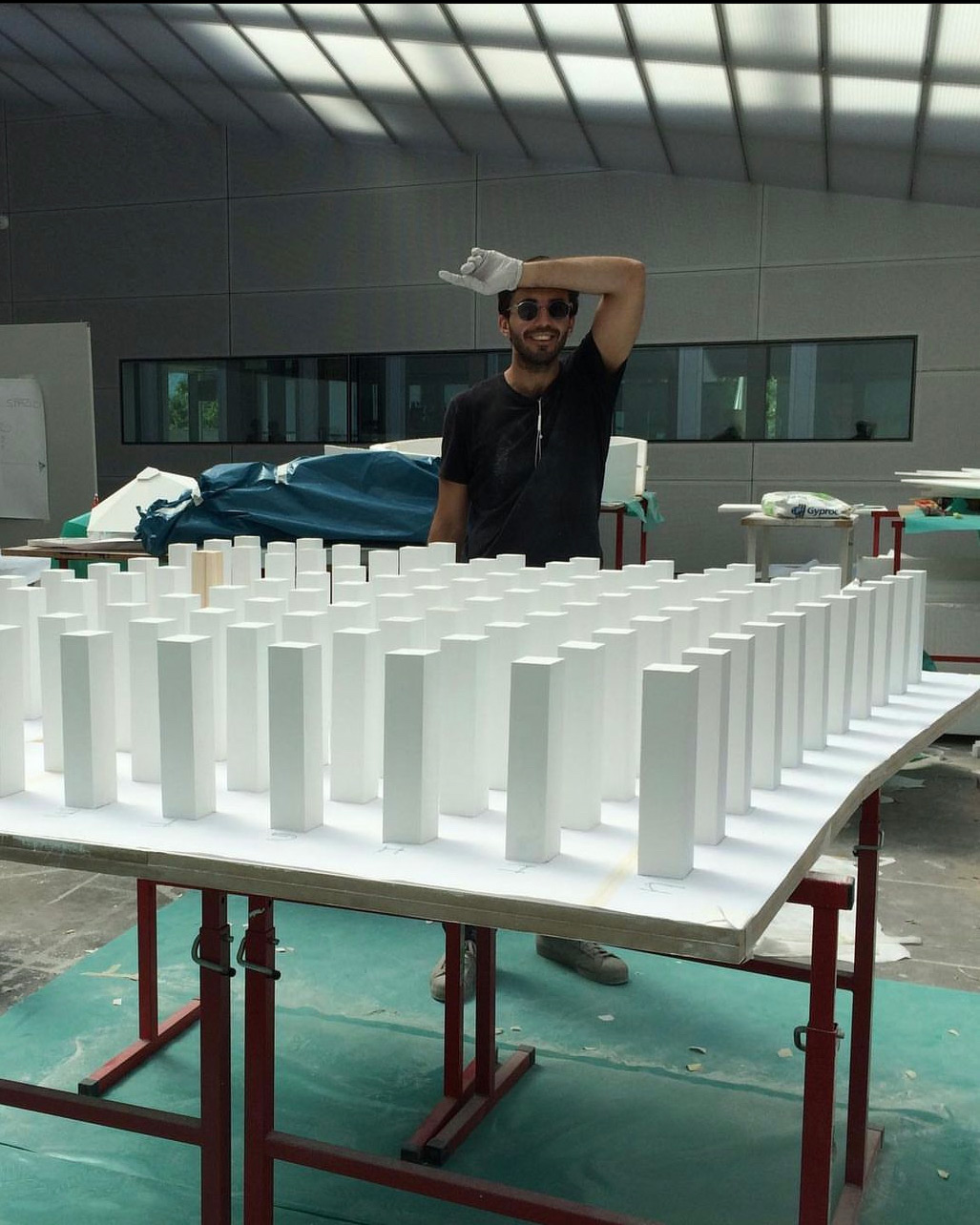 Yashar with architecture models