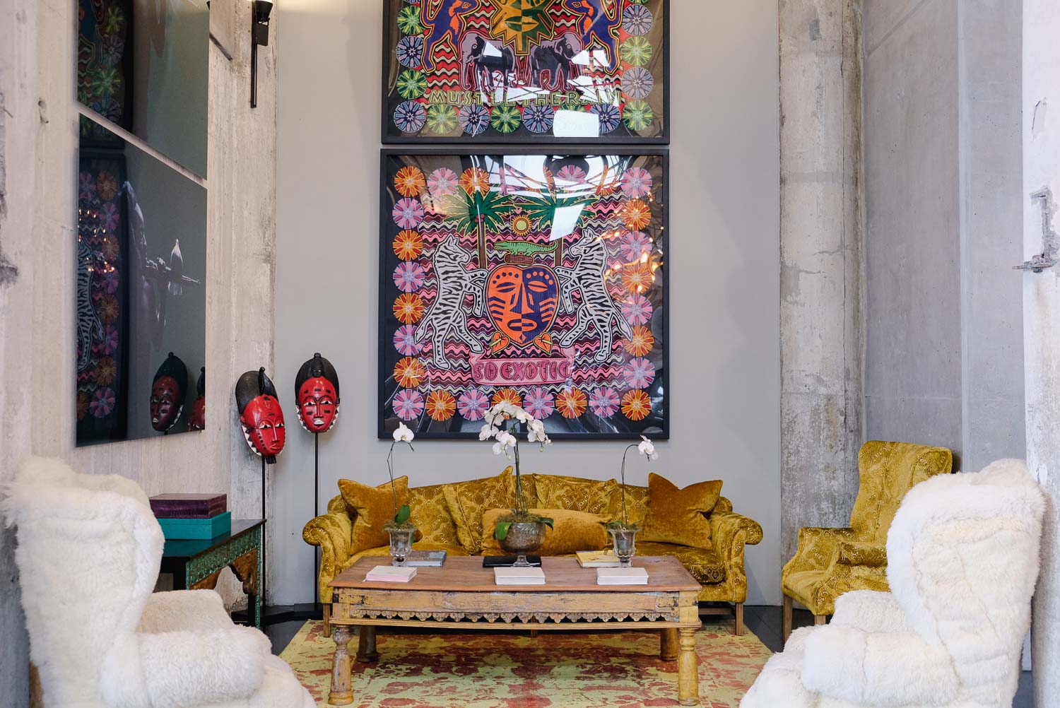 The Silo Upon entry one is greeted with the powerful repurposed The Silo walls, a splash of textures and colors in the interior and a strong art collection