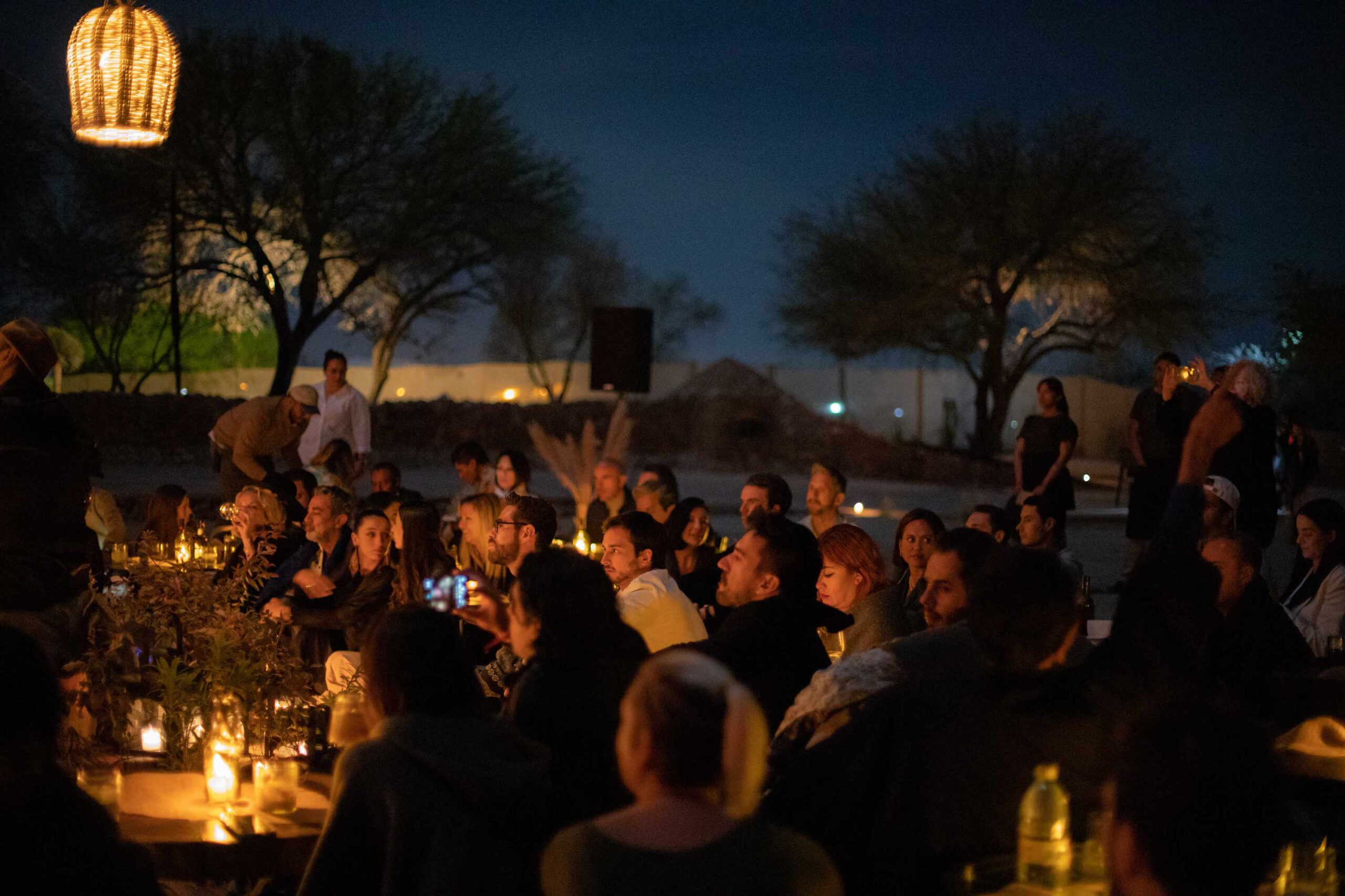 The Newest Habitas Lands in San Miguel de Allende Sunset gathering at Habitas San Miguel opening celebrations