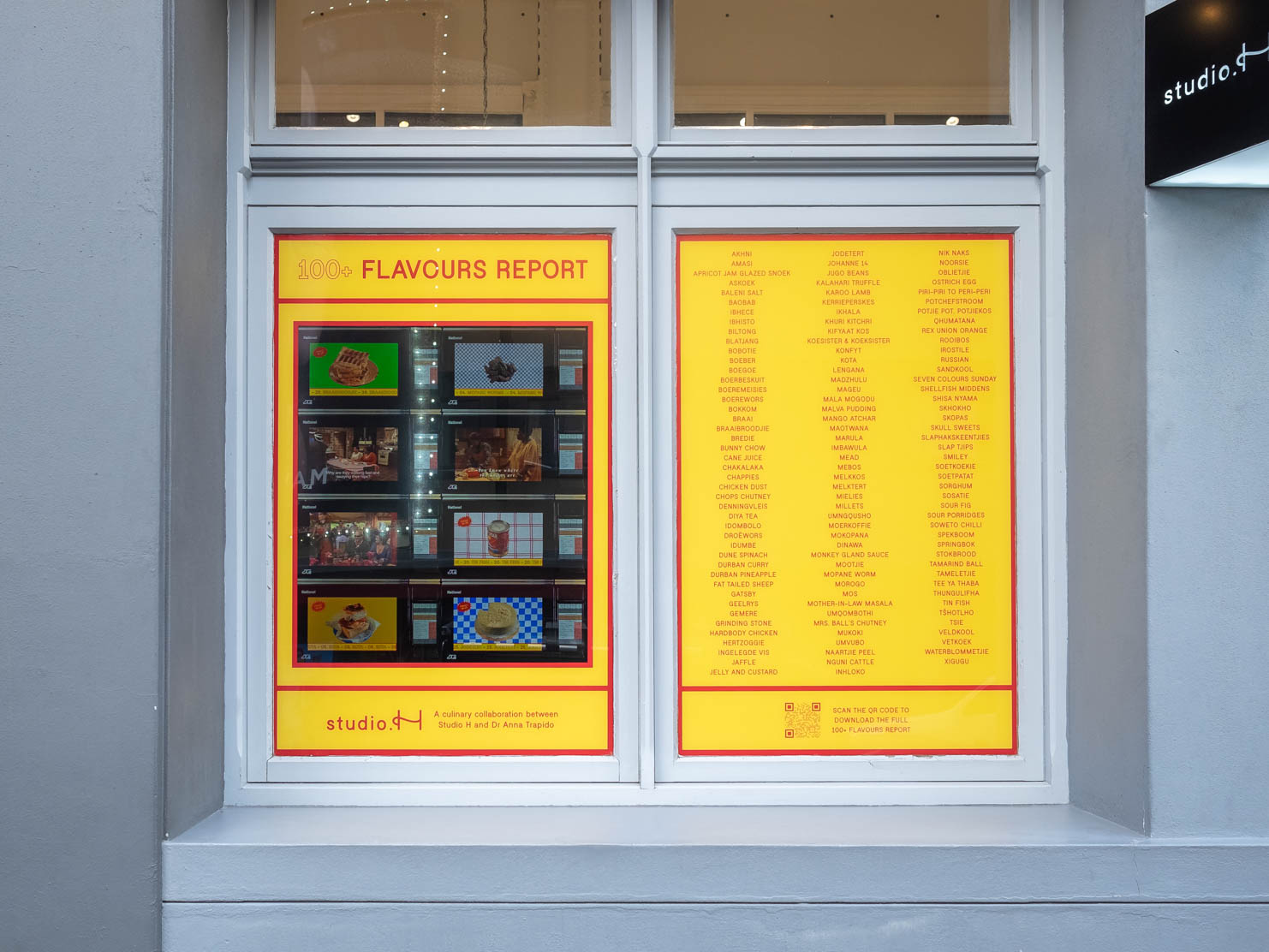 Window installation by artist Claire Johnson