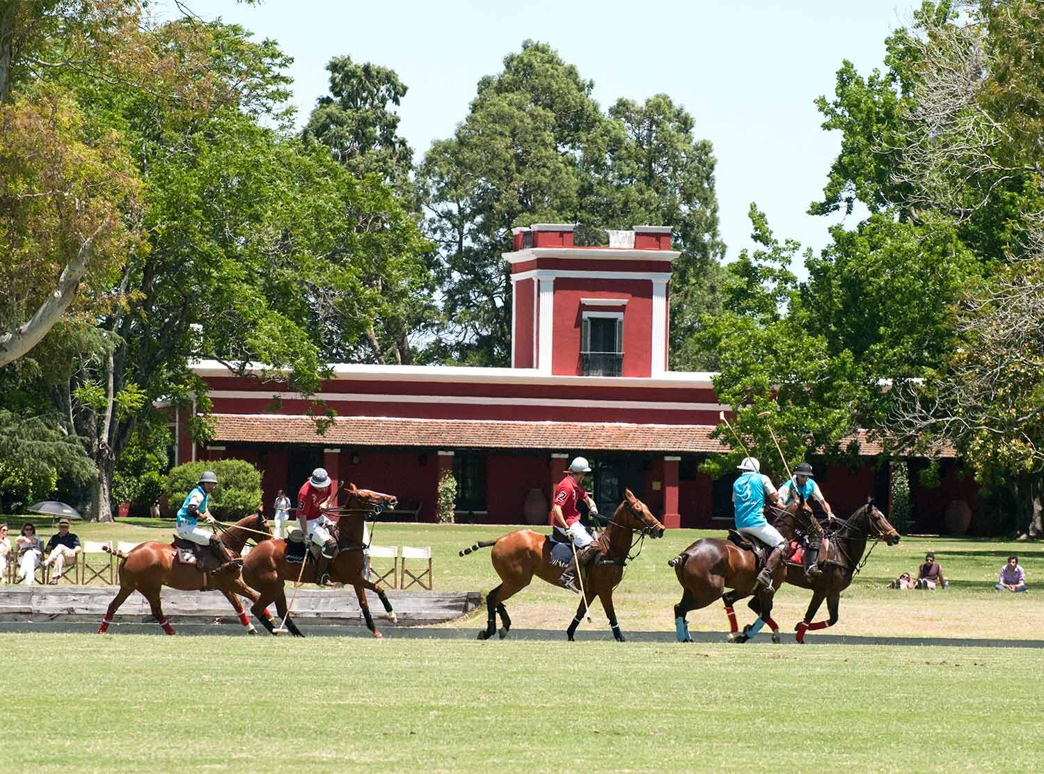 La Bamba de Areco Catch a practice session or a game at one of the two polo fields on the property
