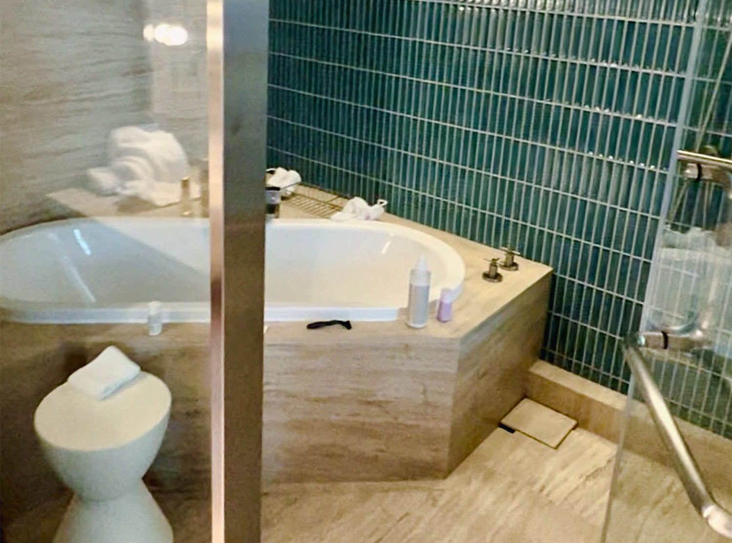 The Aoyama Grand Hotel Classic Japanese bathroom where the shower and bathroom are together. But make it modern!