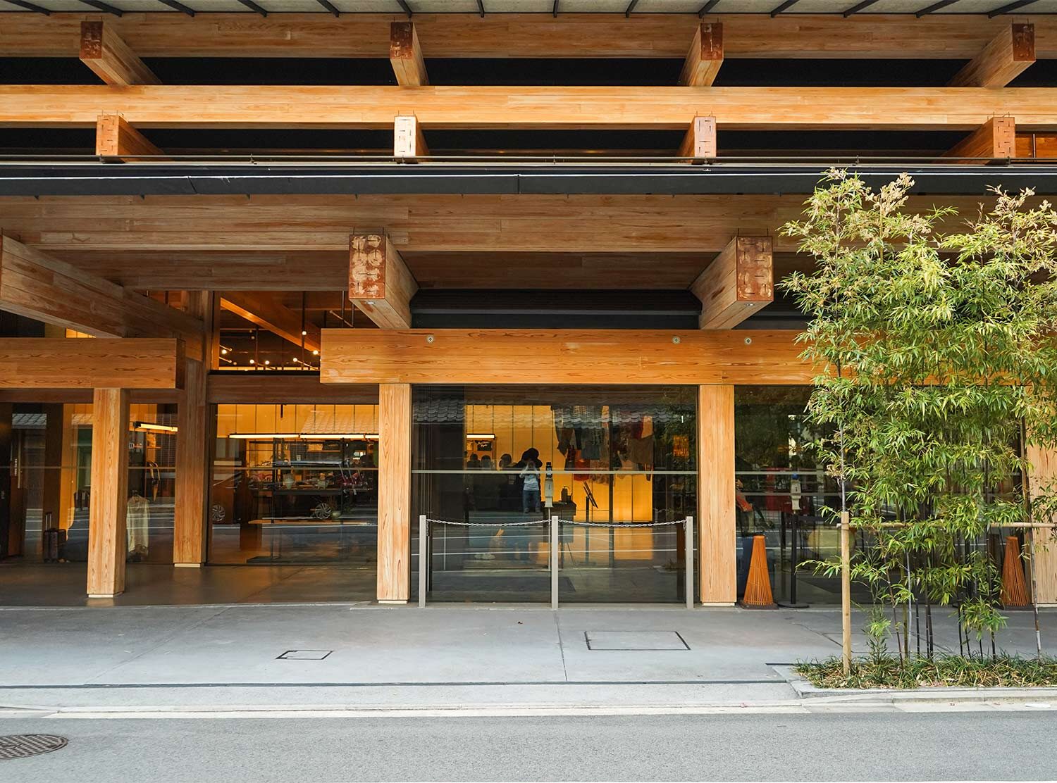 Ace Hotel Kyoto So many ways to enter the property. This is the entrance to the lobby