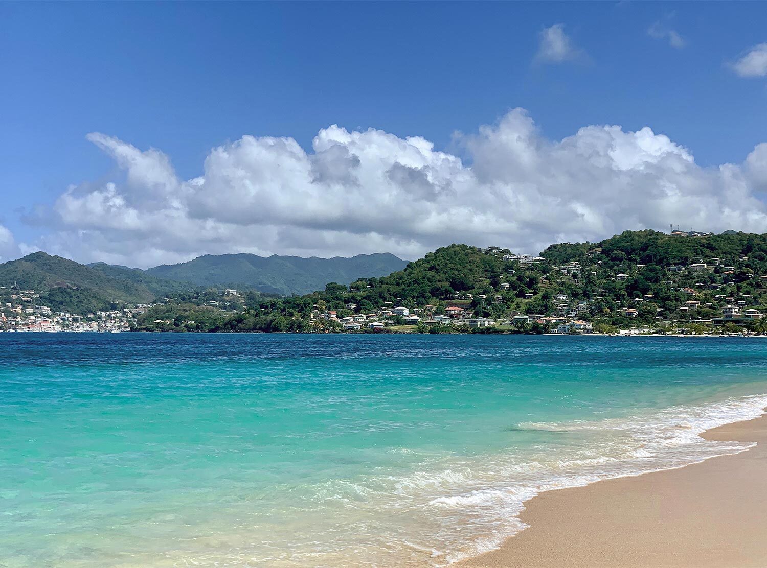 Silversands Grenada All the blues of Grand Anse beach which is over 3 km in length, perfect for a morning run before jumping in the sea