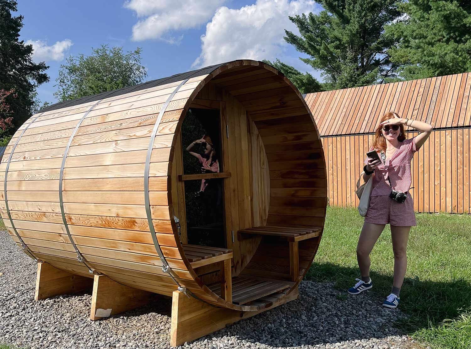 Eastwind Hotel Lake Placid They thought of everything! A free-standing outdoor sauna is an indulgence you didn't know you needed