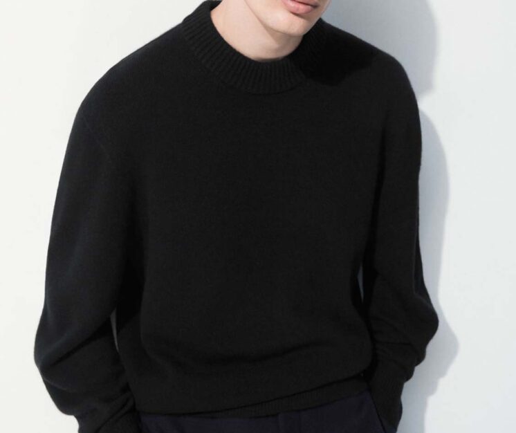 A Black Cashmere Sweater
