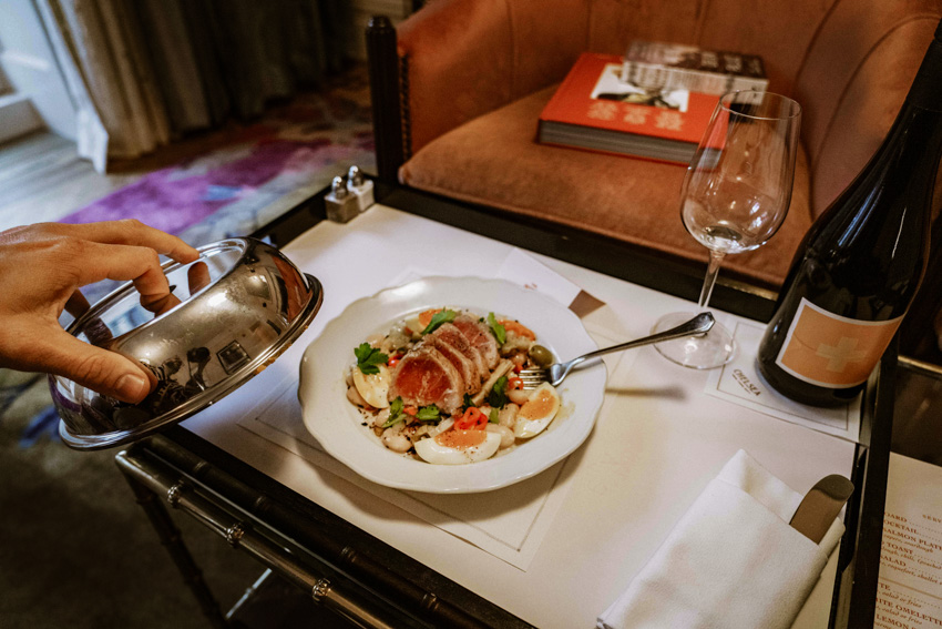 Hotel Chelsea Yummy Room Service: try the Nicoise salad
