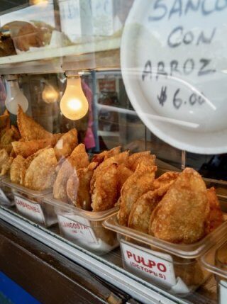 Authentic street food at the Piñones Kiosks in Loíza