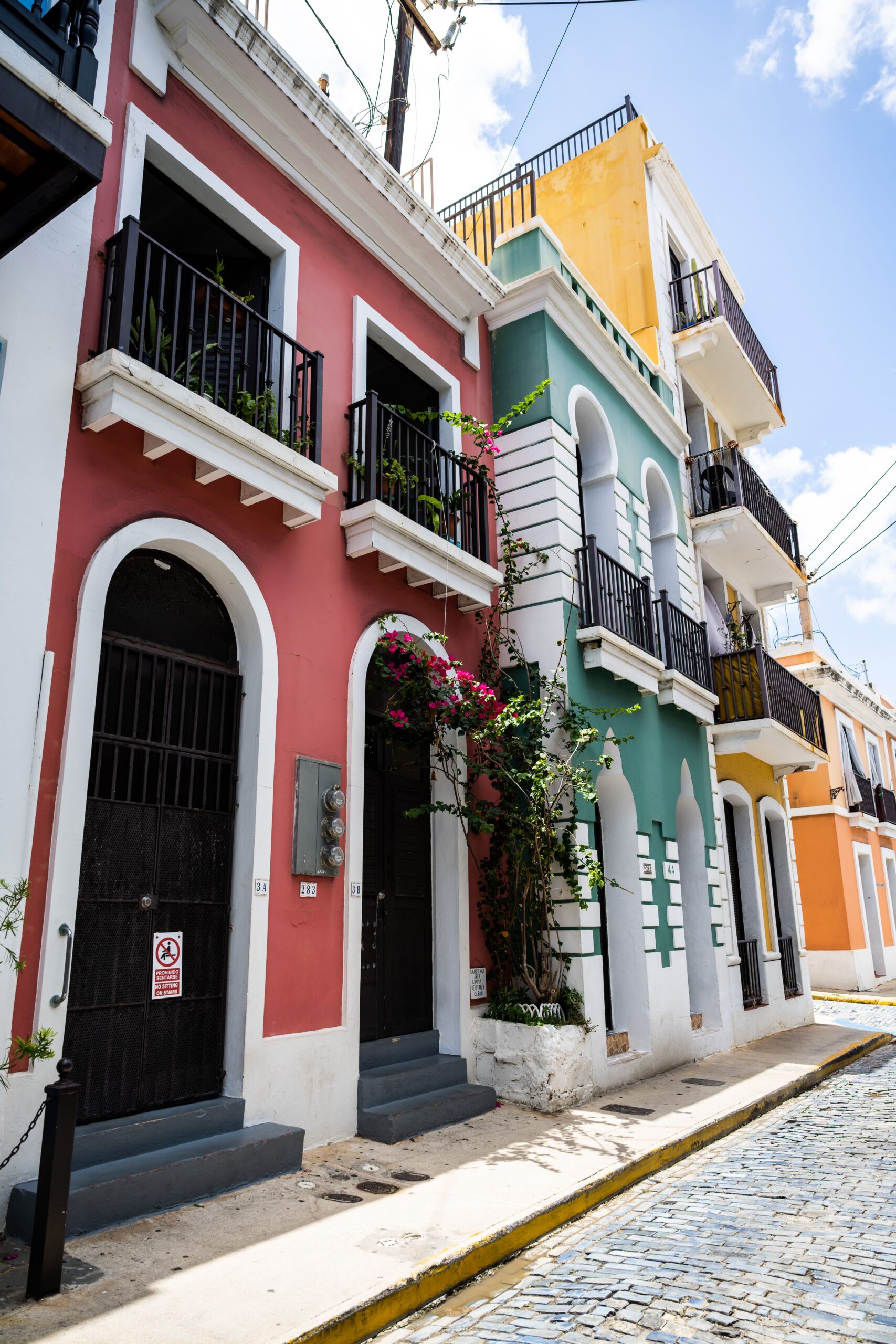 The signature Spanish and Caribbean colors of Old San Juan