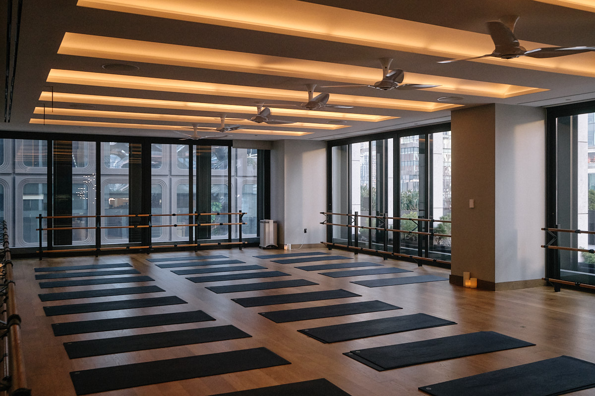 EQUINOX HOTEL NEW YORK One of the group class rooms