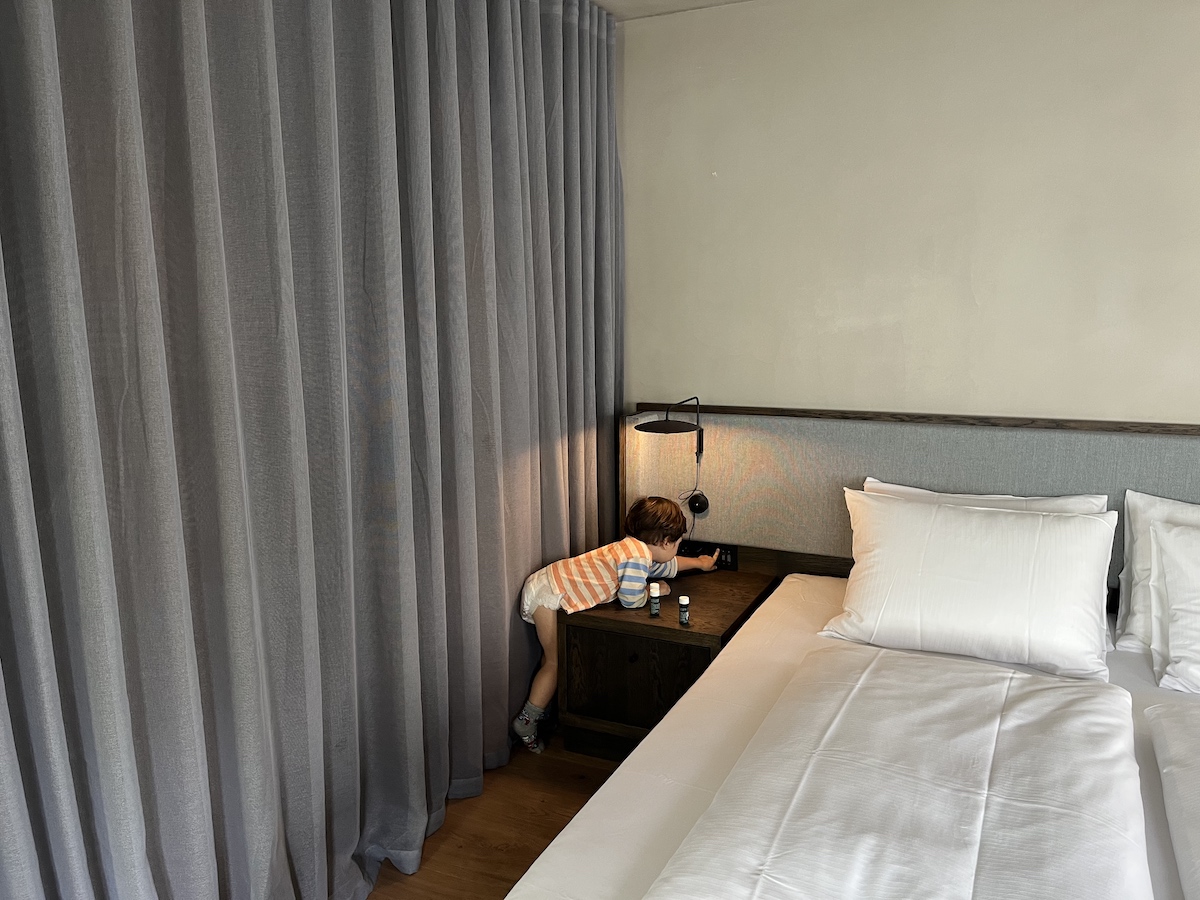 Tollboden Hotel The toddlesaurous found the miniature toiletries perfectly sized and lightswitches especially functional