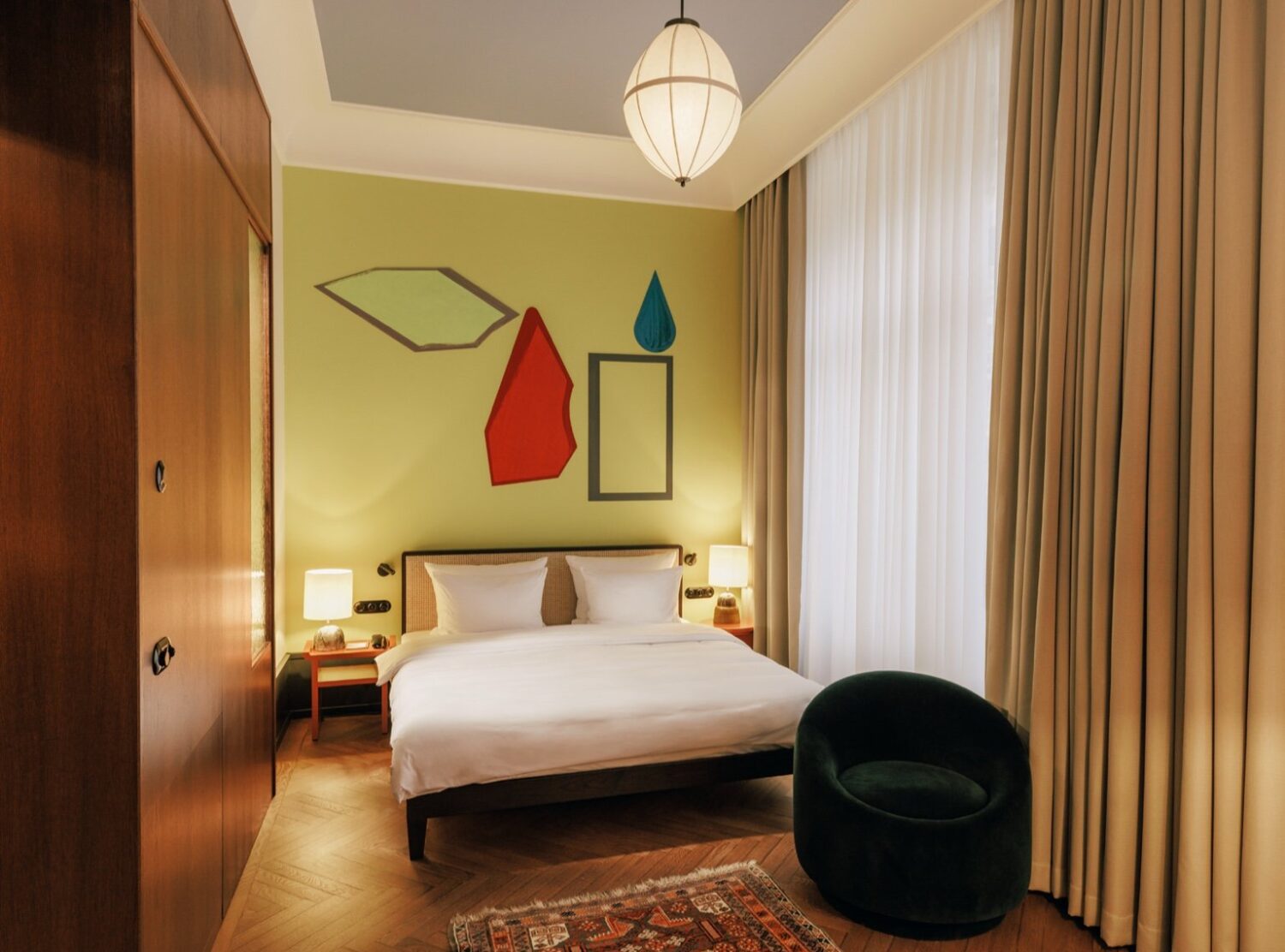 Château Royal Under the skillful guidance of Kirsten Landwehr, former gallerist and stylist and one of Château Royal’s owners, each of the 93 rooms are art-fitted by a different artist. Beautiful, clever interventions that weave a consistent narrative throughout all the hotel’s spaces. 