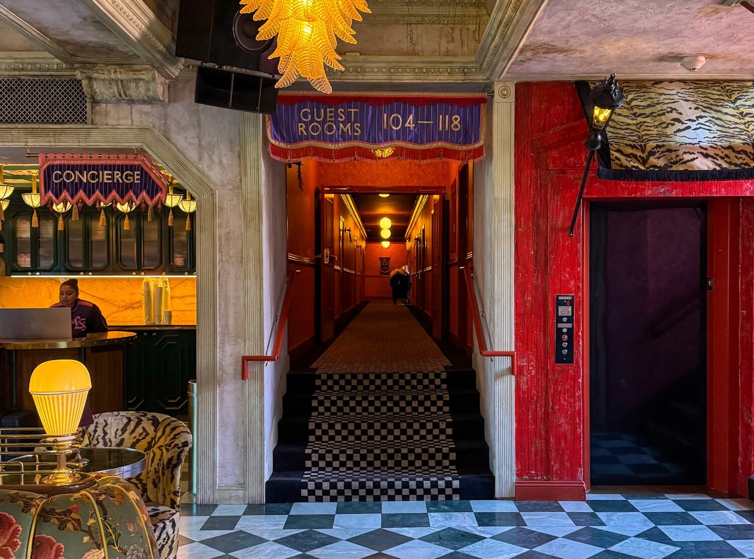 Lafayette Hotel San Diego Check-in at the Lafayette Hotel and Club lobby