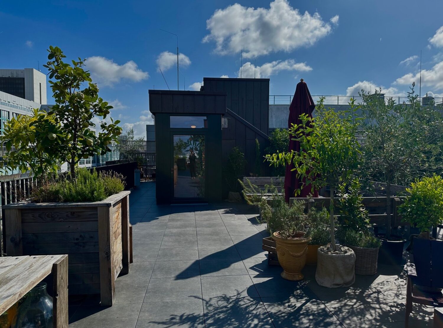 Château Royal A sunny, verdant rooftop I’d love to throw a party at…