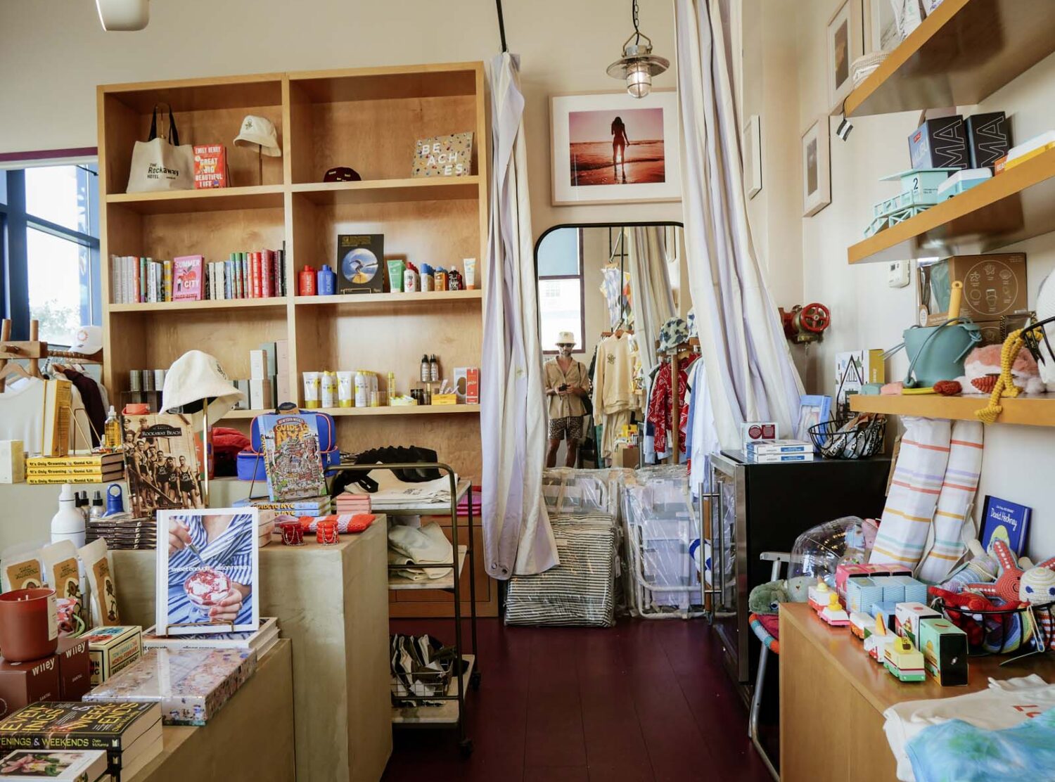 The Rockaway Hotel the Supply Shop extends the hotel’s chic coastal vibe with curated beachwear, fragrances, and design-forward essentials you’ll actually want to take home.