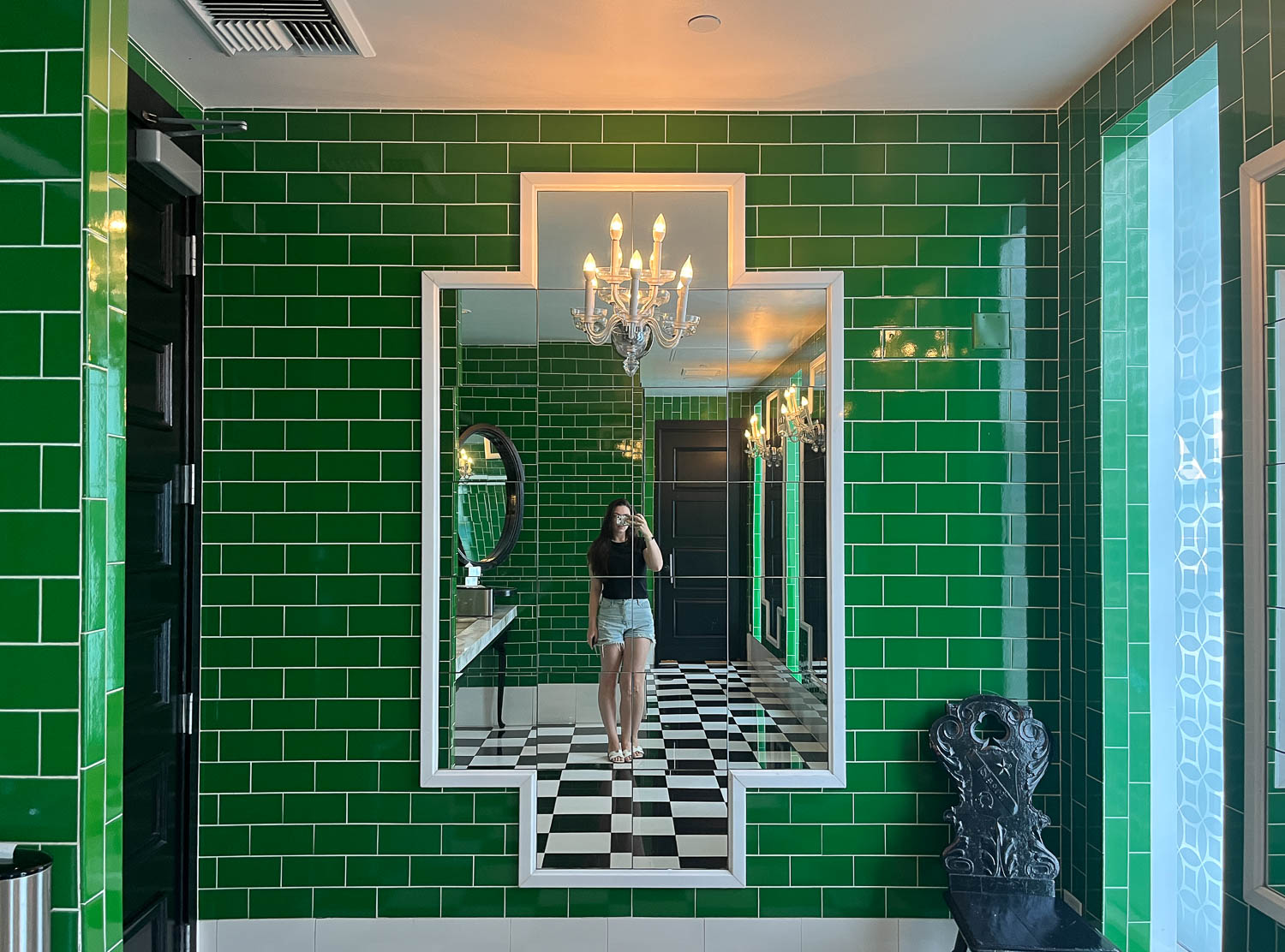 Viceroy Santa Monica The lobby bathroom is the only space that still has that bold glamour feel of the original Viceroy Santa Monica design