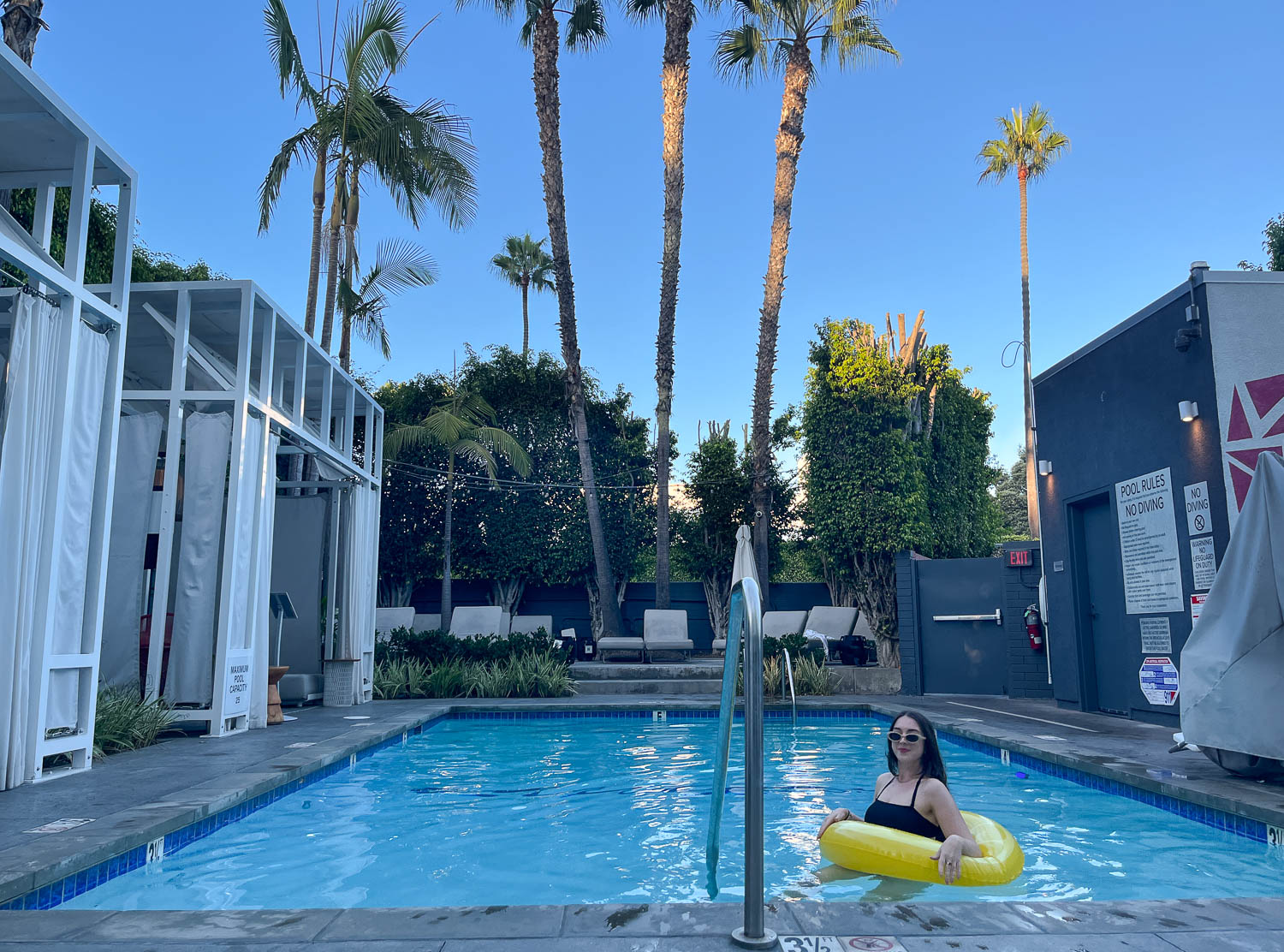 Viceroy Santa Monica Couldn't check out before taking a dip in the pool!