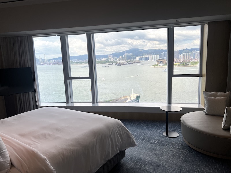 Four Seasons Hotel Hong Kong Superior Victoria Harbour views from my aptly-named “Superior Harbour-View Suite”!