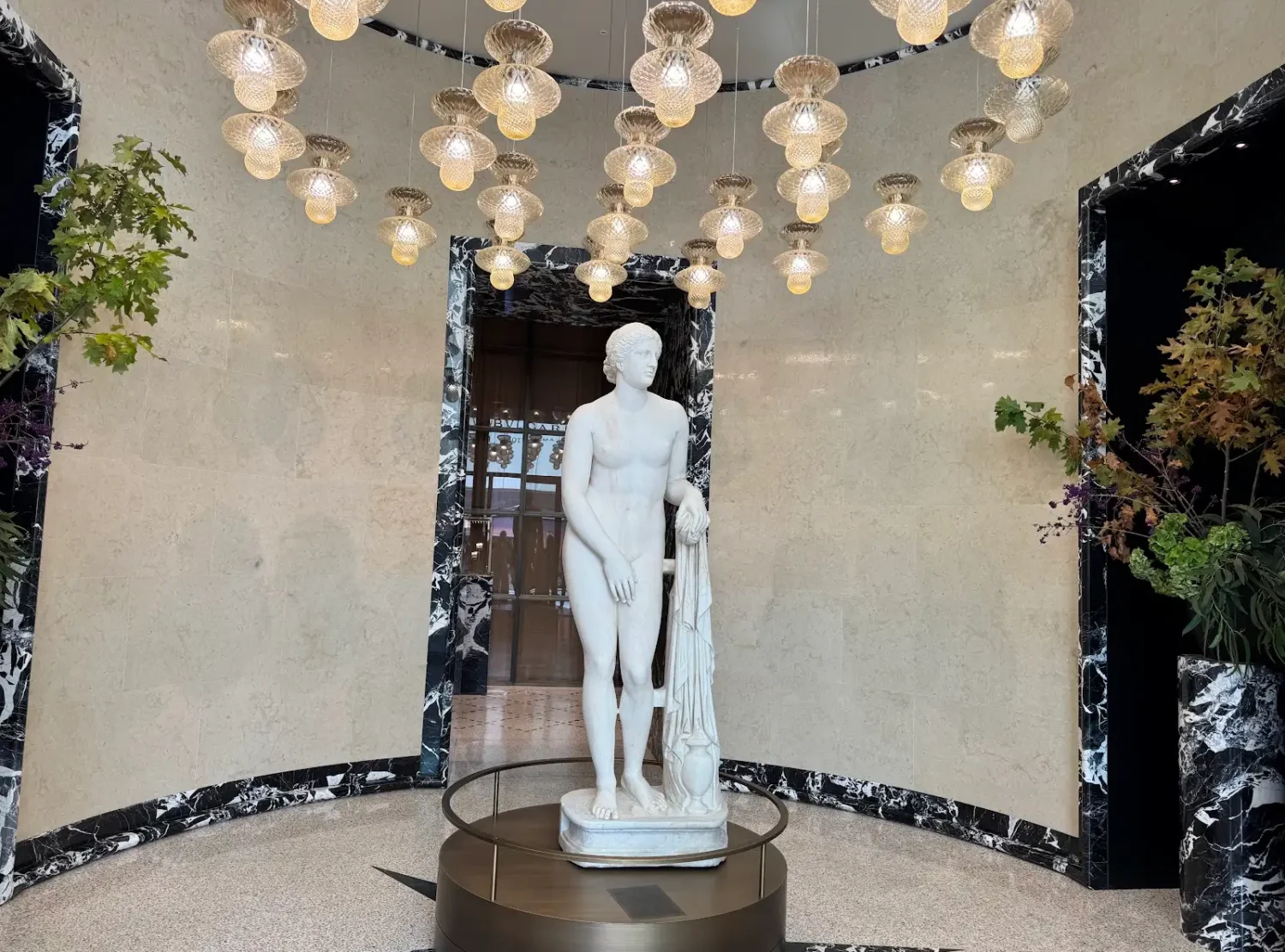 Bvlgari Hotel Jaw-dropping marble statue of Augustus on loan from the storied Torlonia collection