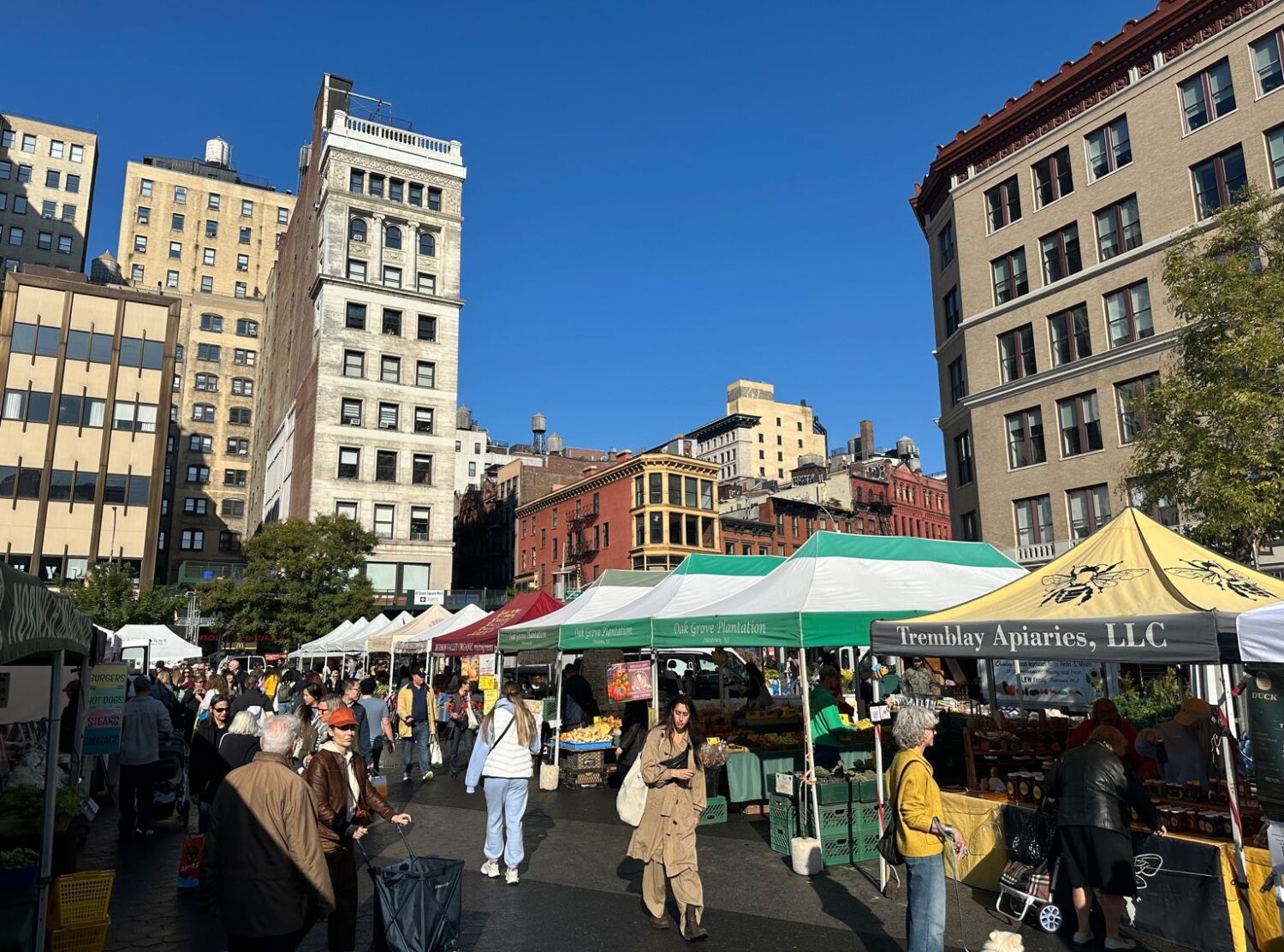 The Twenty Two New York What a treat to step out and into Union Square Farmers Market on a sunny day 