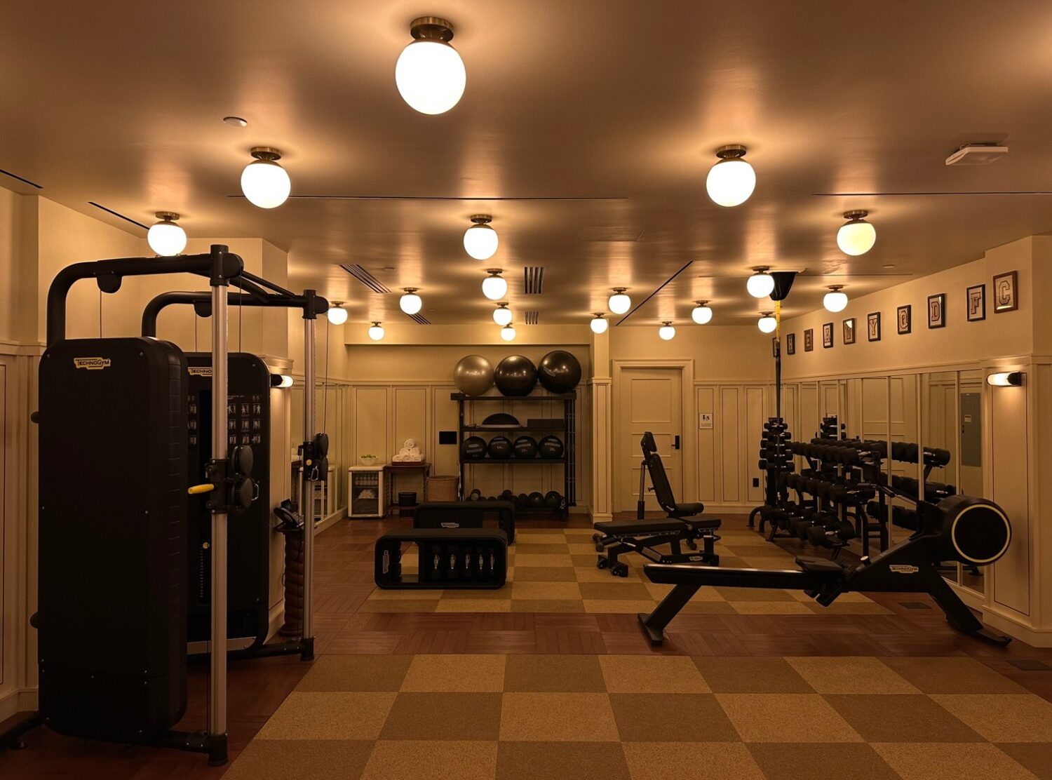 The Twenty Two New York The gym. Without a double the nicest gym design I've seen in a while. And fitted with top notch Technogym equipment 